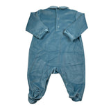 Babyvip Tutina tinta unita In Velluto Petrolio per Neonata T2876 PETROLIO BABYVIP 
