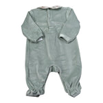 Babyvip Tutina tinta unita In Velluto Verde per Neonata T2889 VERDE BABYVIP 