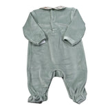 Babyvip Tutina tinta unita In Velluto Verde per Neonata T2889 VERDE BABYVIP 