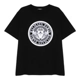 Balmain T-Shirt tinta unita con Logo Nero per Bambino 6QB61 NERO BALMAIN 