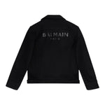 Balmain Giubbino tinta unita con Zip Nero per Bambino 6R2O47 NERO BALMAIN 
