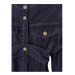 Balmain Camicia Manica Lunga tinta unita In Denim Blu per Bambina BU5A00 BLU BALMAIN 