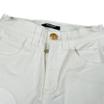 Balmain Jeans tinta unita con Stampe Logo Bianco per Bambino BU6P30 BIANCO BALMAIN 