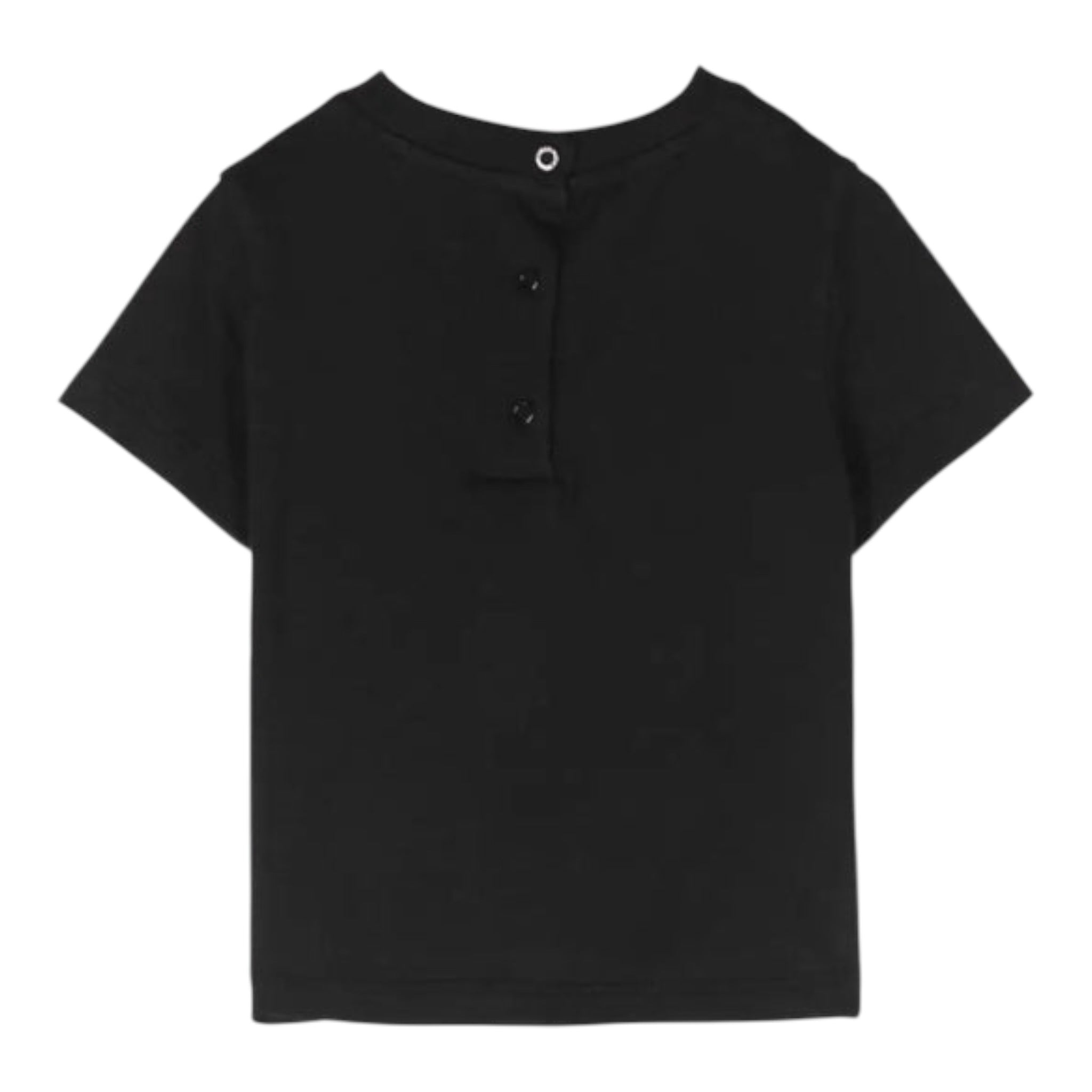 Balmain T-Shirt tinta unita con Logo Nero per Neonato BU8001 NERO BALMAIN 