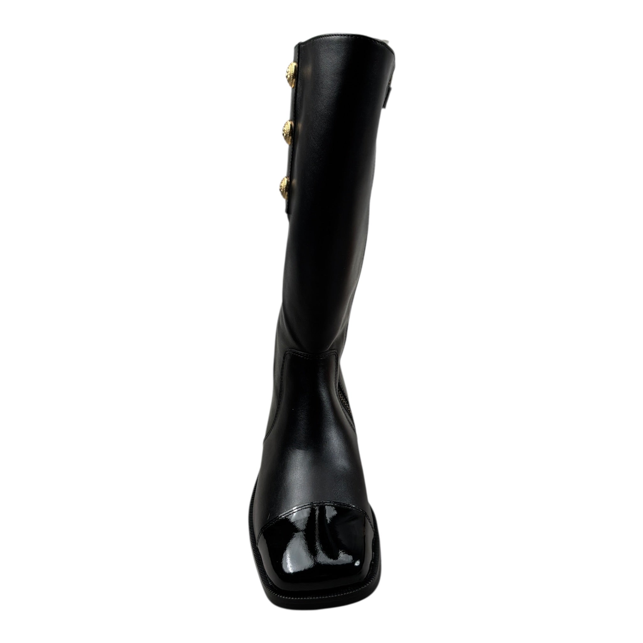 Balmain Stivali tinta unita con Zip Nero per Bambina BX0A46 NERO BALMAIN 