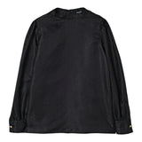 Balmain Camicia tinta unita Logata Nero per Bambina BX5A30 NERO BALMAIN 