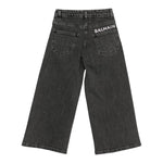 Balmain Jeans tinta unita con Applicazioni Brillantini Grigio per Bambina BX6B60 GRIGIO BALMAIN 