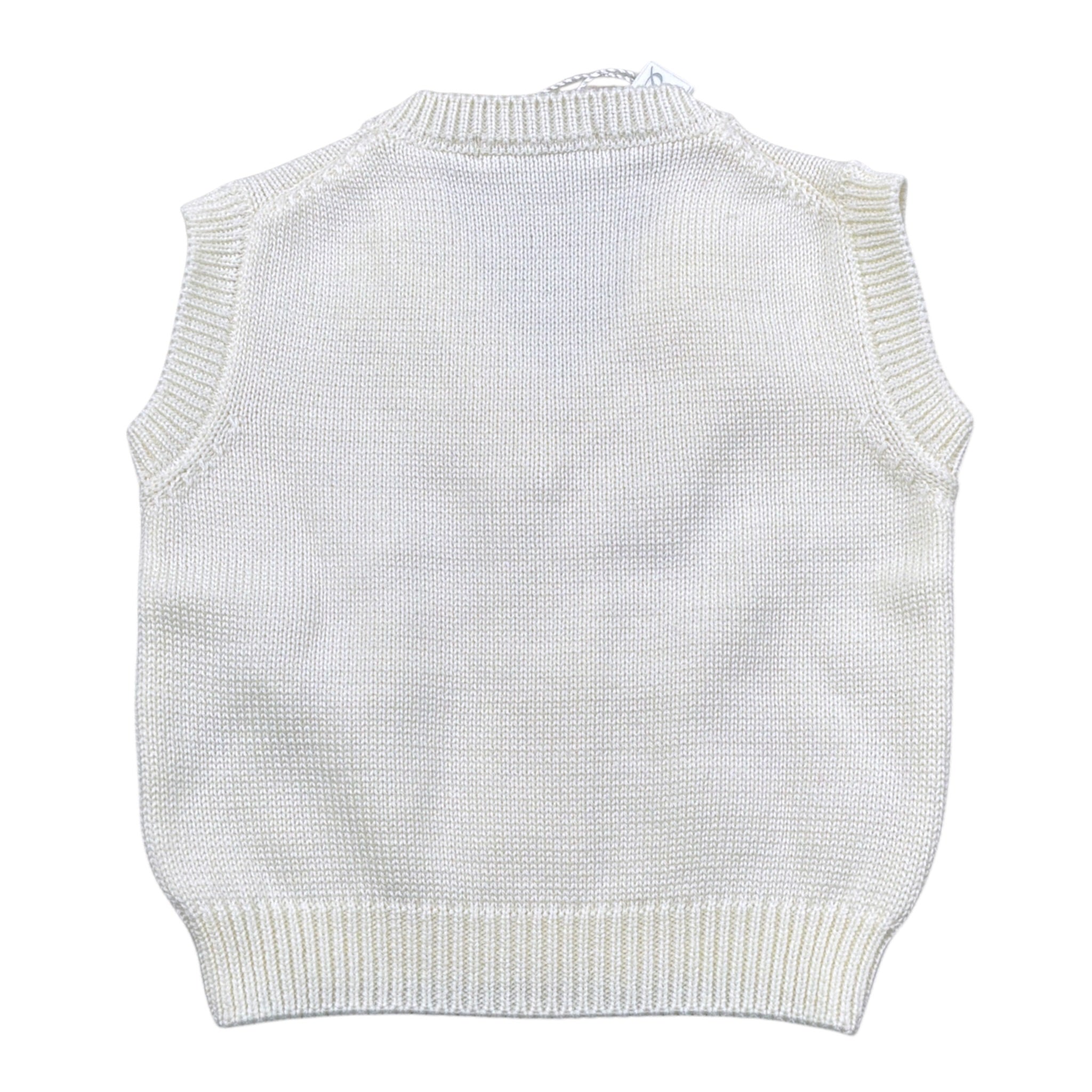 Barcellino Cardigan tinta unita con Bottoni Giromanica Panna per Neonato 105311 PANNA BARCELLINO 