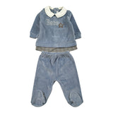 Barcellino Completo 2Pz Maglia-Ghettina Azzurro per Neonato 125202 AZZURRO BARCELLINO 