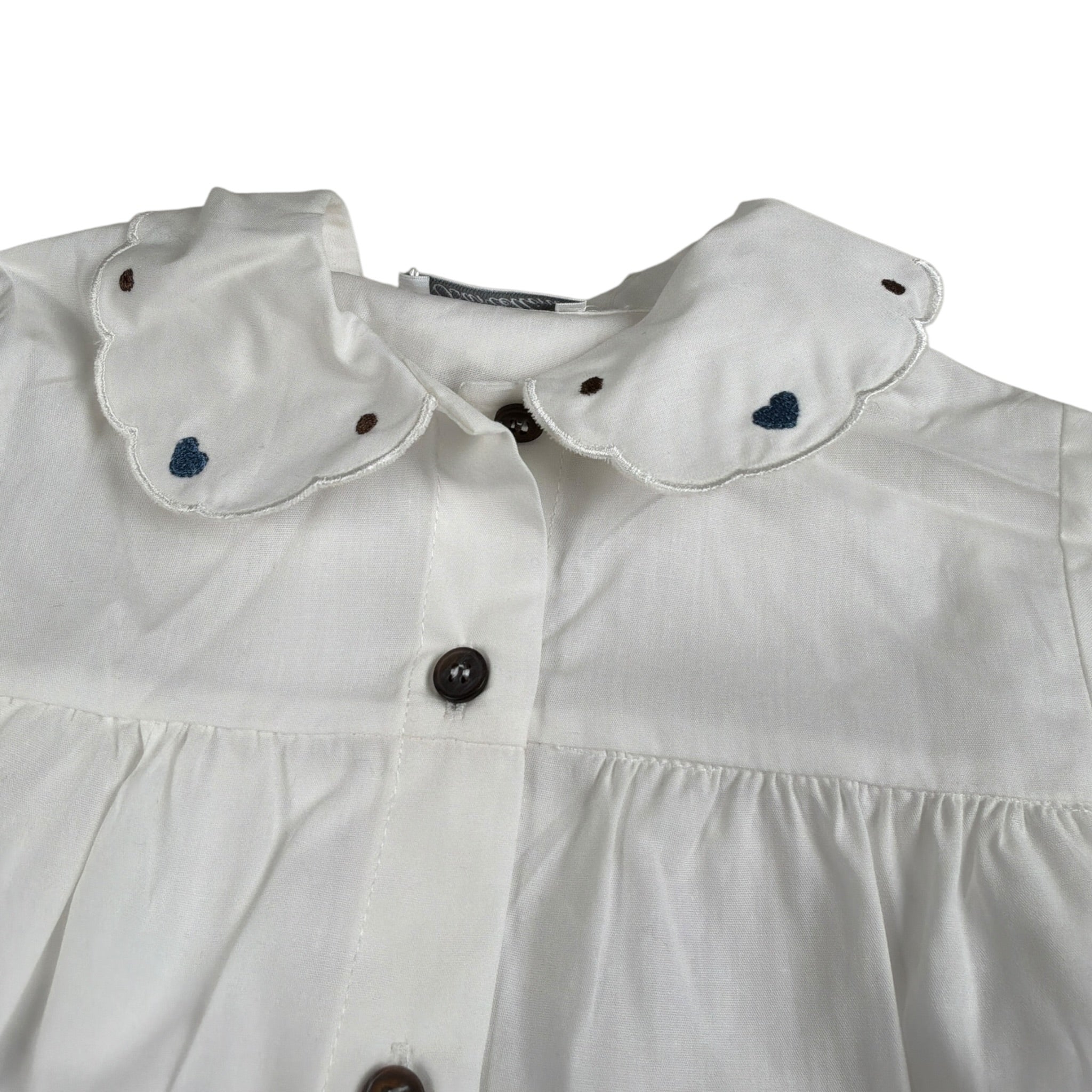 Barcellino Completo 2 Pezzi Camicia-Short Bianco per Neonata 125214 BIANCO BARCELLINO 