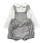 Barcellino Completo 2Pz Camicia-Salopette Bianco per Neonata 125409 BIANCO BARCELLINO 