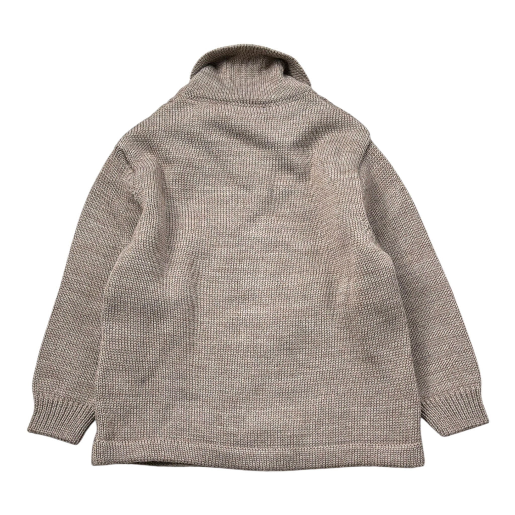 Barcellino Cardigan tinta unita con Bottoni Fango per Neonato 125518X FANGO BARCELLINO 