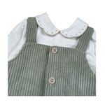 Barcellino Completo 2 Pezzi Camicia-Salopette Verde per Neonato 125609 VERDE BARCELLINO 