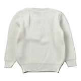 Barcellino Maglia Girocollo tinta unita con Stampa Panna per Neonata 125714 PANNA BARCELLINO 