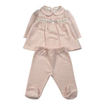 Barcellino Completo 2 Pezzi Shirt-Ghettina tinta unita Rosa per Neonata 125820X ROSA BARCELLINO 