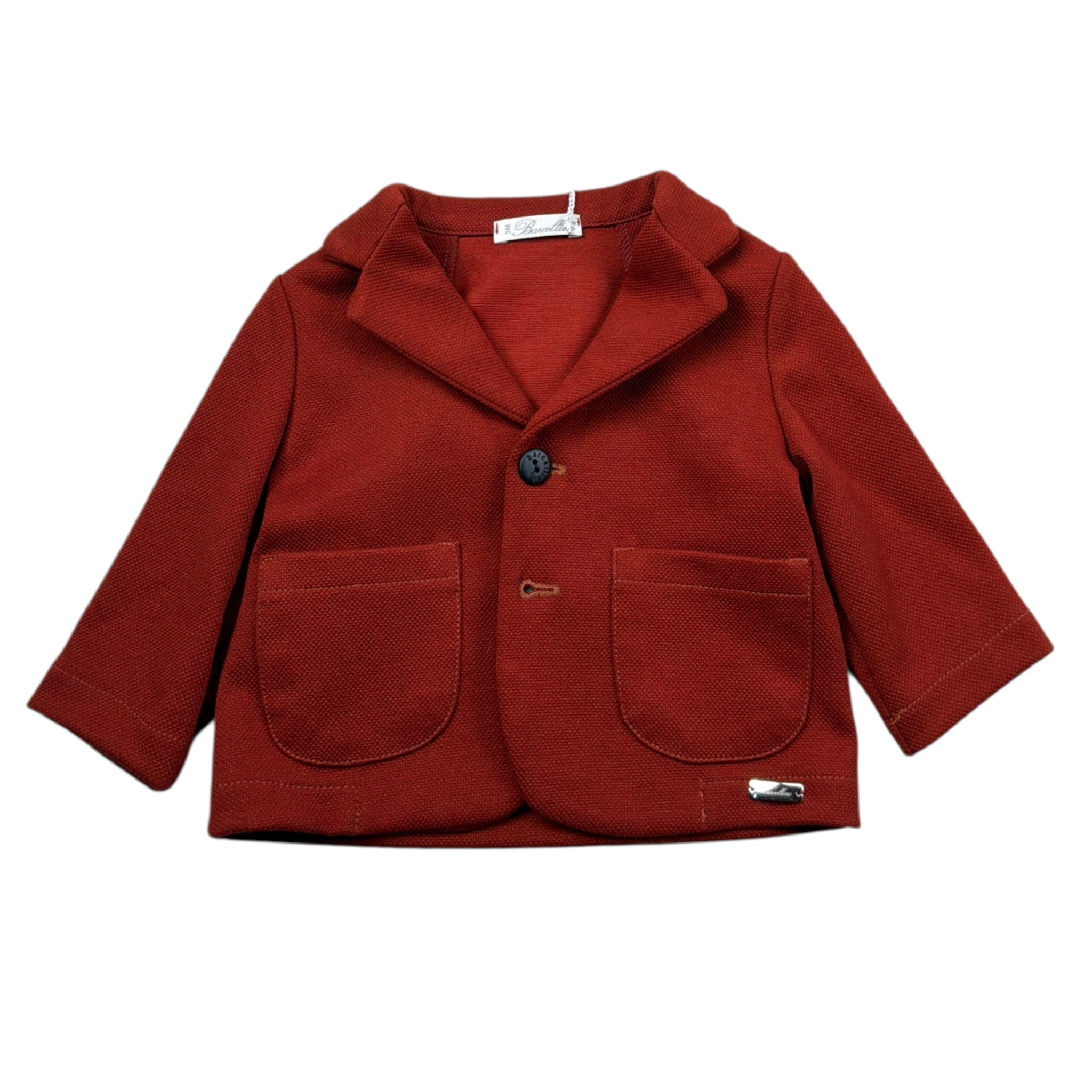 Barcellino Giacca tinta unita con Logo Ruggine per Neonato 4188 RUGGINE BARCELLINO 