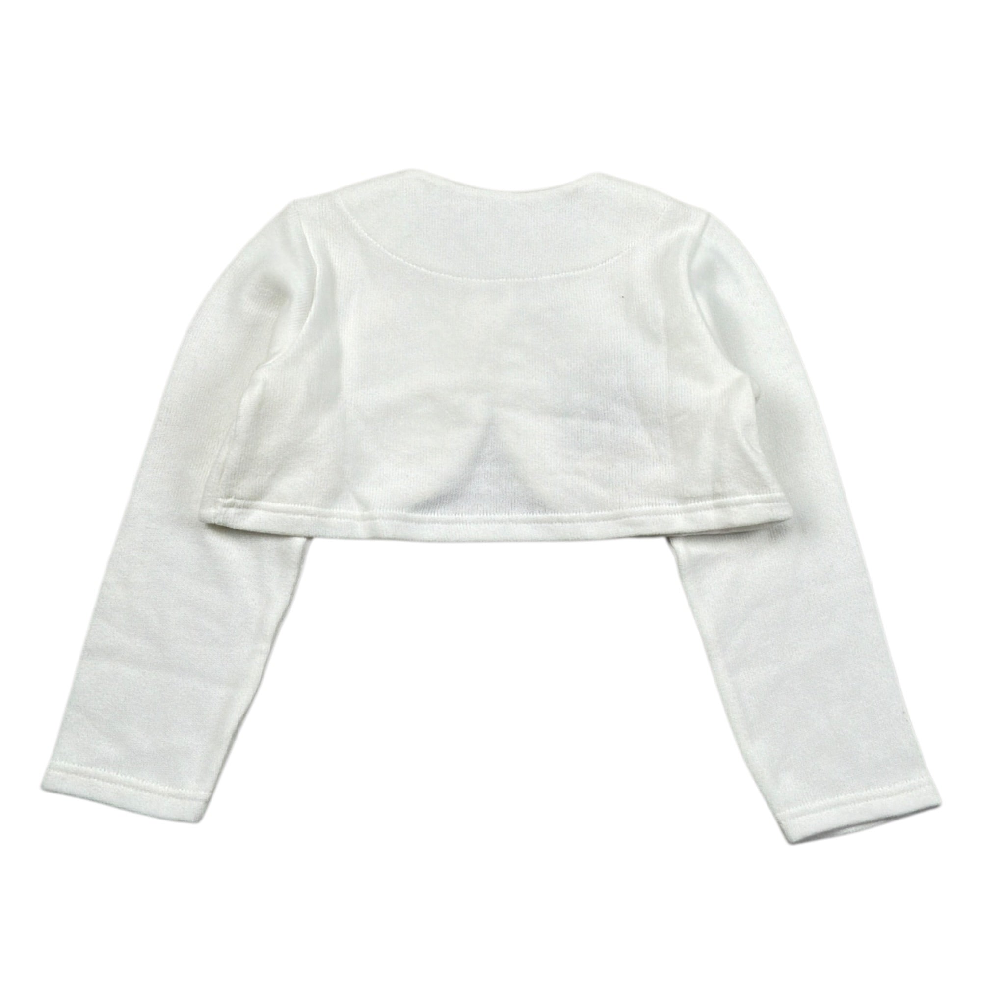 Barcellino Coprispalle tinta unita con Logo Bianco per Bambina 4533J BIANCO BARCELLINO 
