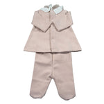 Barcellino Completo 2 Pezzi Shirt-Ghettina tinta unita Rosa per Neonata IN2617 ROSA BARCELLINO 