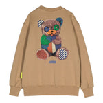 Barrow Kids Felpa Chiusa Girocollo tinta unita con Logo Beige per Bambino F4BKJUSW062A BEIGE BARROW KIDS 