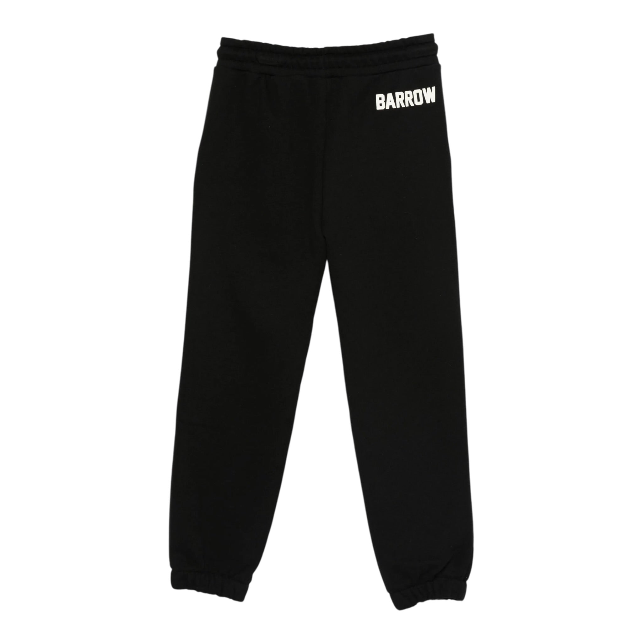 Barrow Kids Pantalone Tuta tinta unita con Logo Nero per Bambino F5BKJUFP068X NERO BARROW KIDS 
