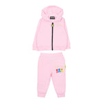 Barrow Kids Completo tinta unita 2Pz Felpa-Pantalone Rosa per Neonata F5BKUNSF218 ROSA BARROW KIDS 