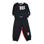 Bikkembergs Completo 2Pz Felpa-Pantalone Nero per Neonato BK1061 NERO BiKKEMBERGS 