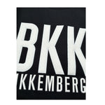 Bikkembergs Felpa Chiusa Girocollo tinta unita con Logo Nero per Bambino BK3306 NERO BiKKEMBERGS 