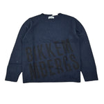 Bikkembergs Maglia Collo Alto tinta unita con Stampa Blu per Bambino BK3674 BLU BiKKEMBERGS 