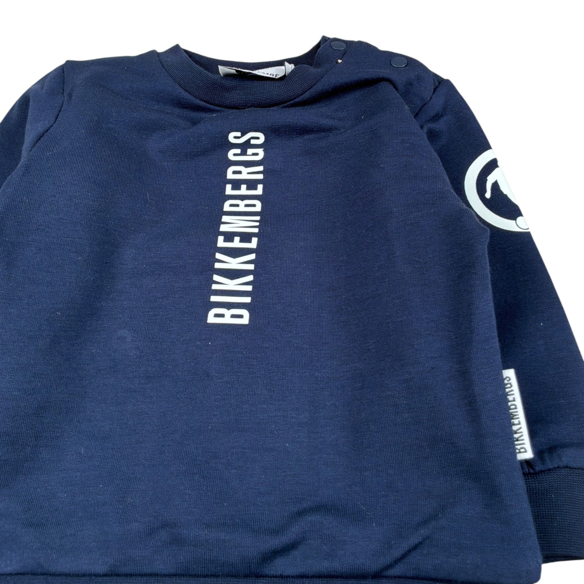 Bikkembergs Completo 2Pz Felpa-Pantalone Modello Tuta Blu per Neonato BK3866 BLU BiKKEMBERGS 