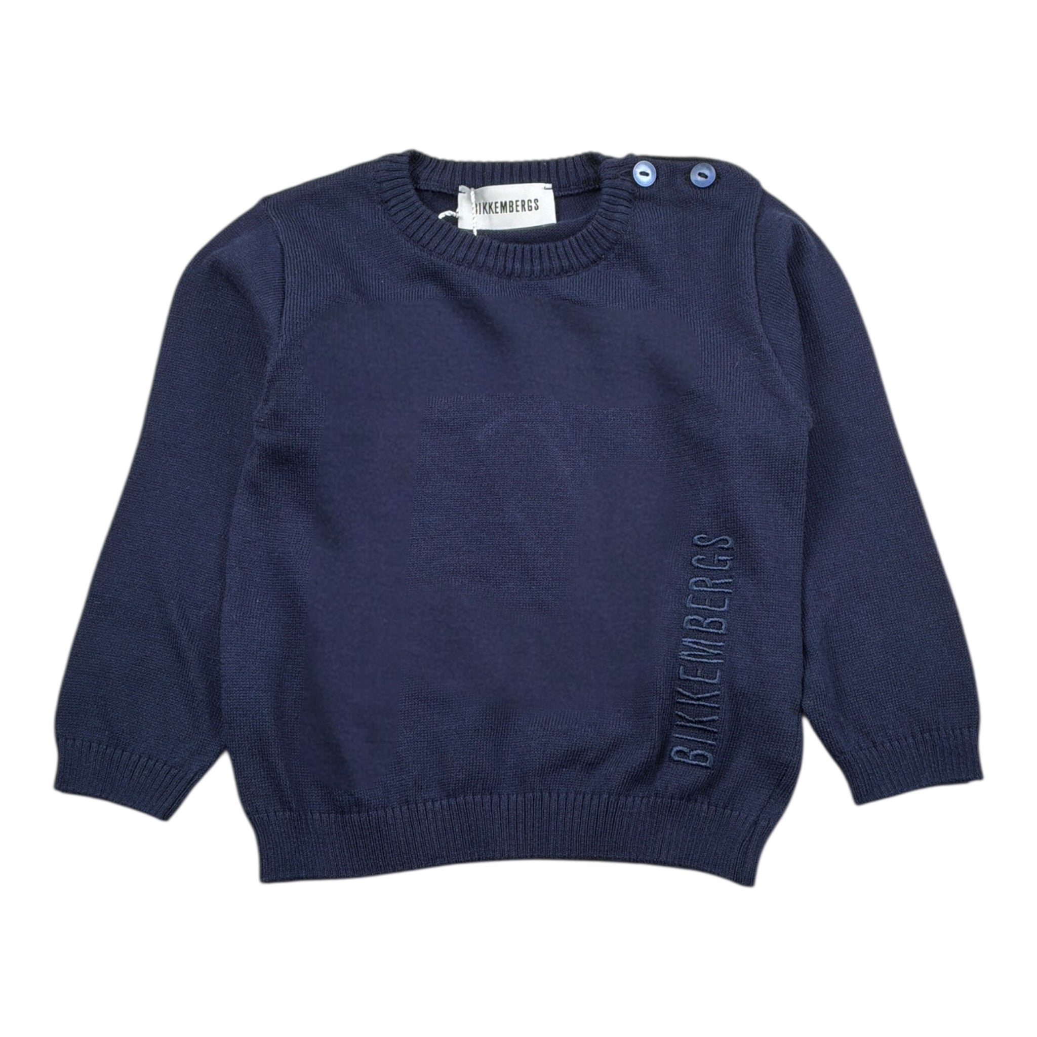 Bikkembergs Maglia tinta unita con Stampa Blu per Neonato BK3867 BLU BiKKEMBERGS 