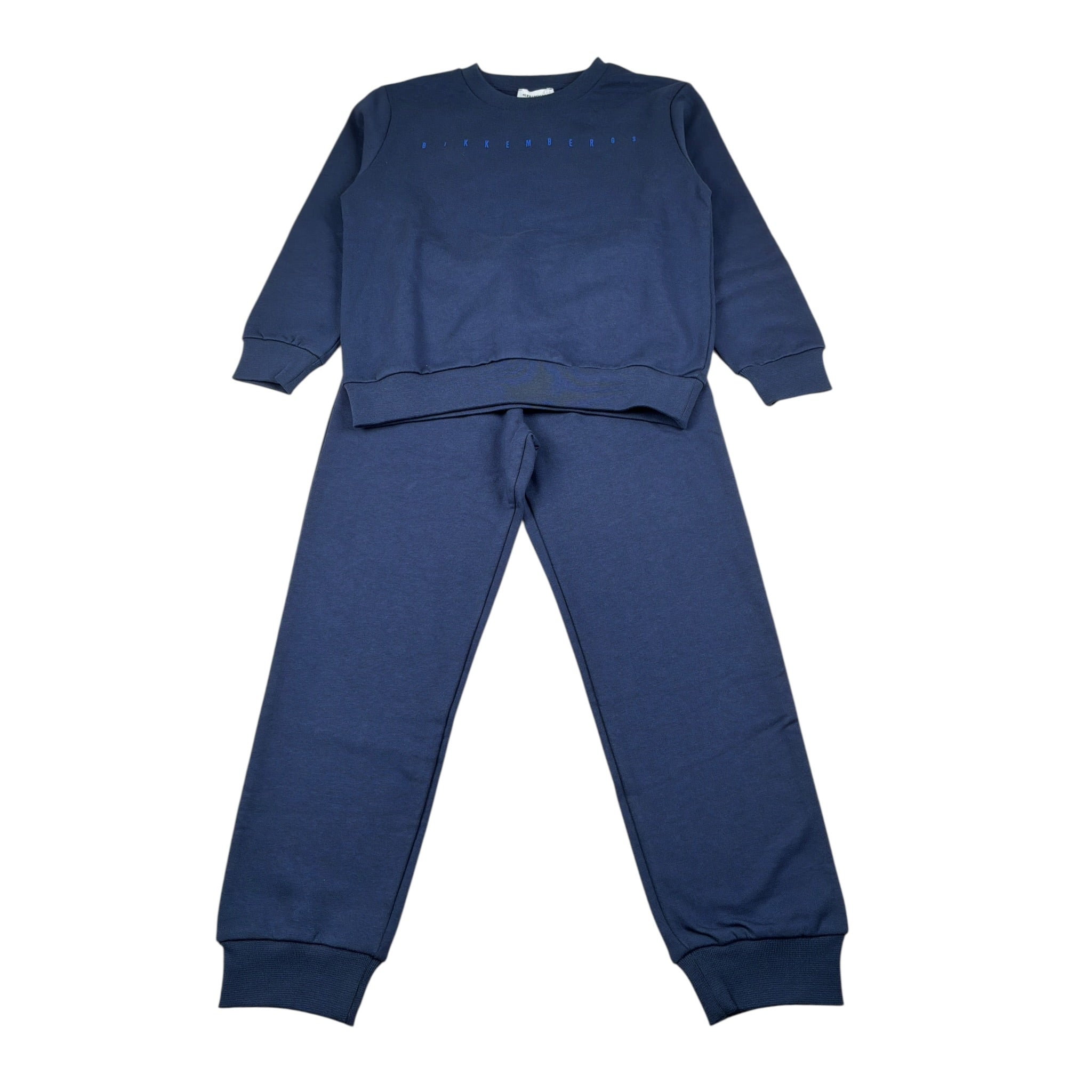 Bikkembergs Completo 2 Pezzi Felpa-Pantalone tinta unita Blu per Bambino BK3903 BLU BiKKEMBERGS 