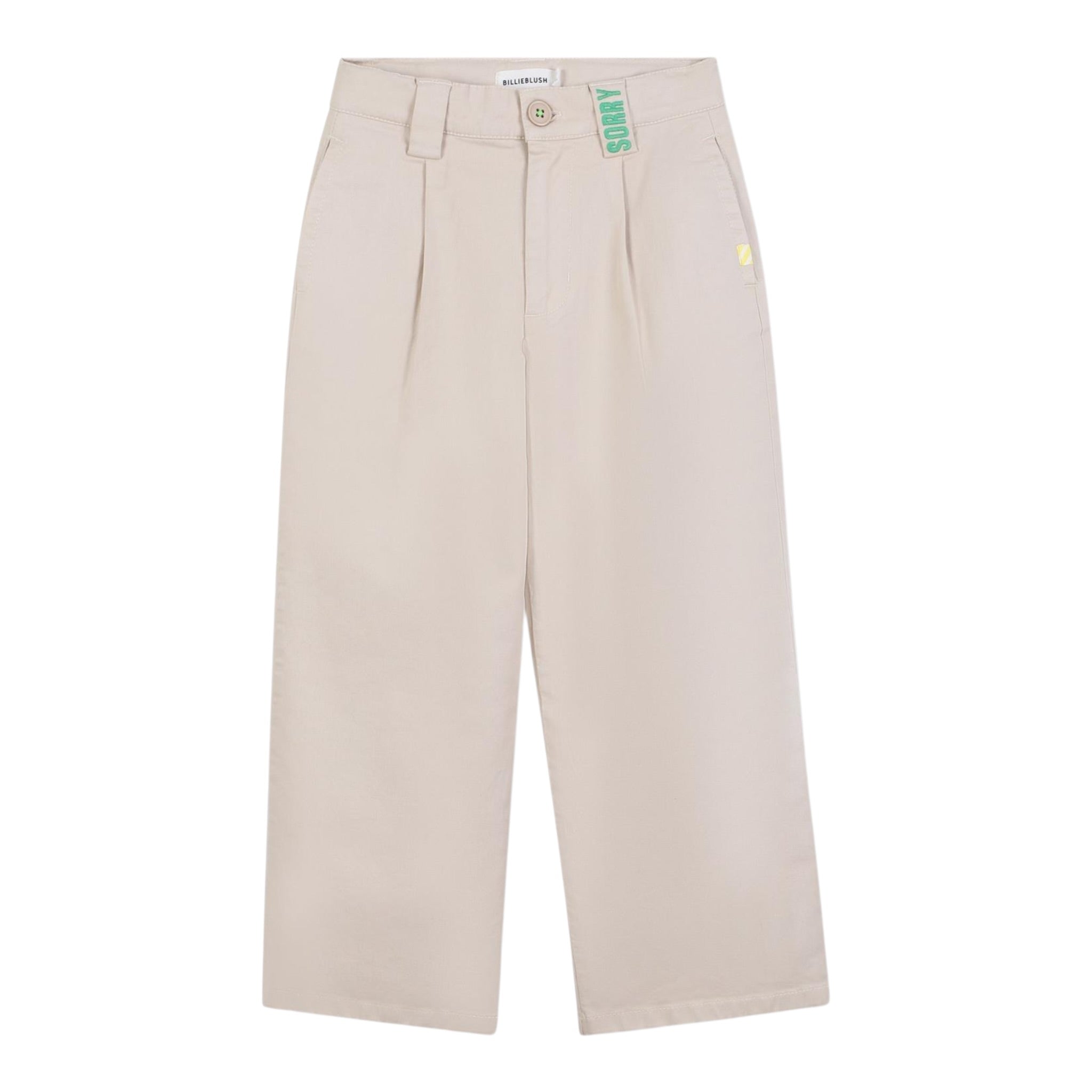 Billieblush Pantalone tinta unita con Girovita Regolabile Beige per Bambino U21200 BEIGE BillIEBLUSH 