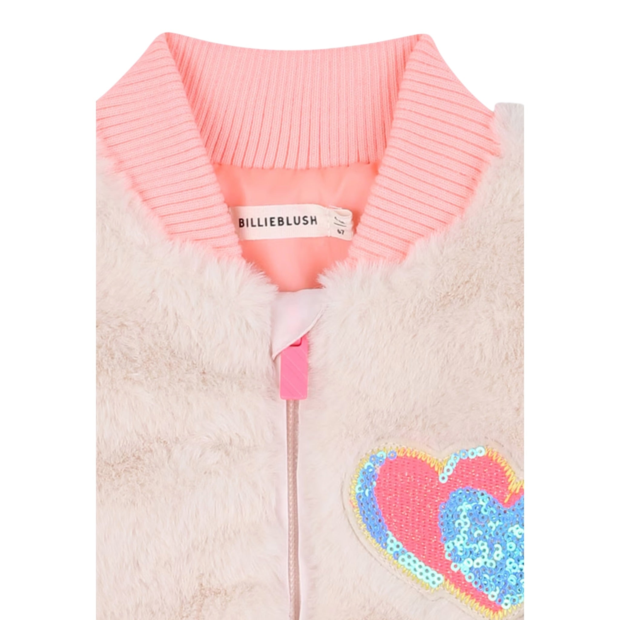 Billieblush Pelliccia tinta unita con Zip Rosa per Neonata U21251XX ROSA BillIEBLUSH 