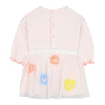 Billieblush Abito Manica Lunga tinta unita con Gonna Tulle Rosa per Neonata U21255 ROSA BillIEBLUSH 
