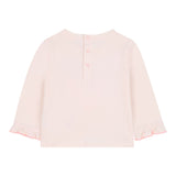 Billieblush Shirt Girocollo tinta unita con Stampa Rosa per Neonata U21266 ROSA BillIEBLUSH 