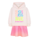Billieblush Abito Felpa Manica Lunga Bicolore Rosa per Bambina U21284 ROSA BillIEBLUSH 