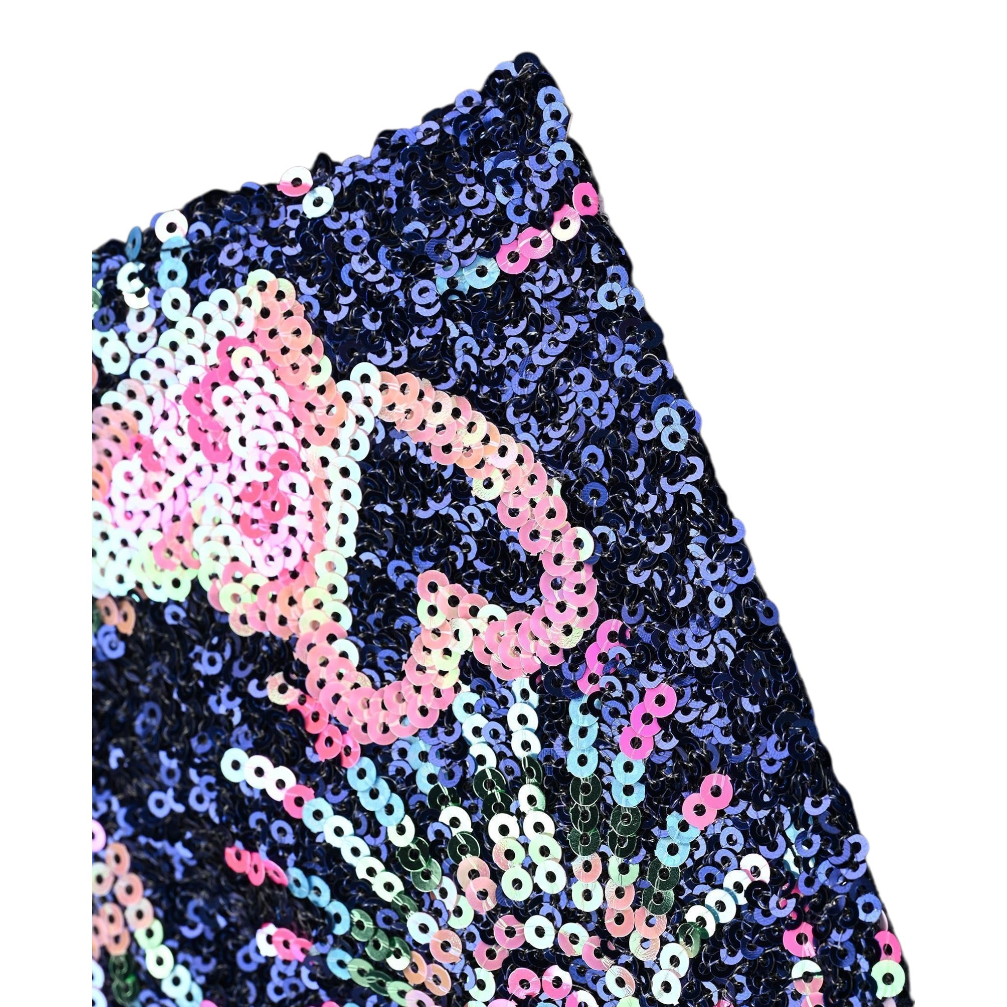 Billieblush Abito Manica Lunga tinta unita con Paillettes Blu per Neonata U21285N BLU BillIEBLUSH 