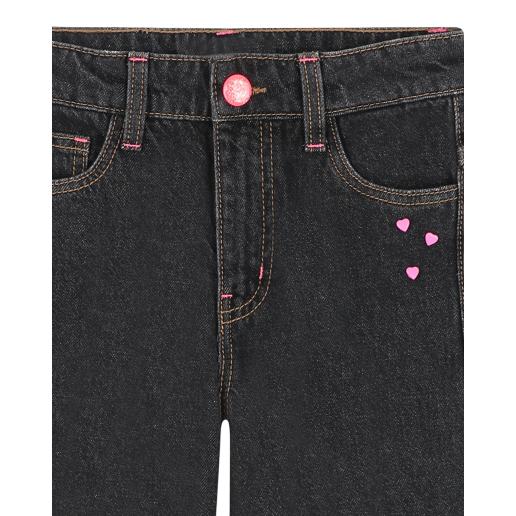 Billieblush Jeans tinta unita Modello Palazzo Nero per Bambina U21340 NERO BillIEBLUSH 