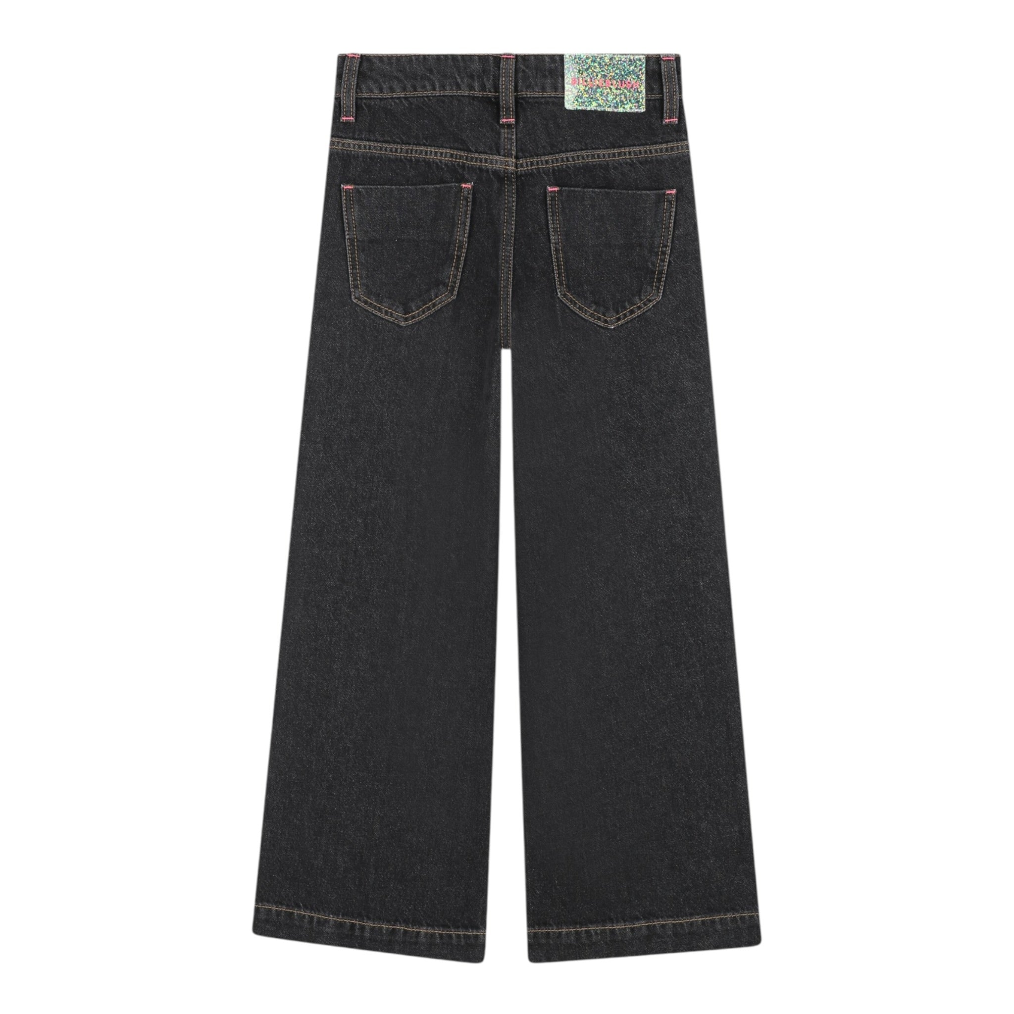 Billieblush Jeans tinta unita Modello Palazzo Nero per Neonata U21340NX NERO BillIEBLUSH 
