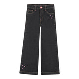 Billieblush Jeans tinta unita con Girovita Regolabile Nero per Bambina U2134J NERO BillIEBLUSH 