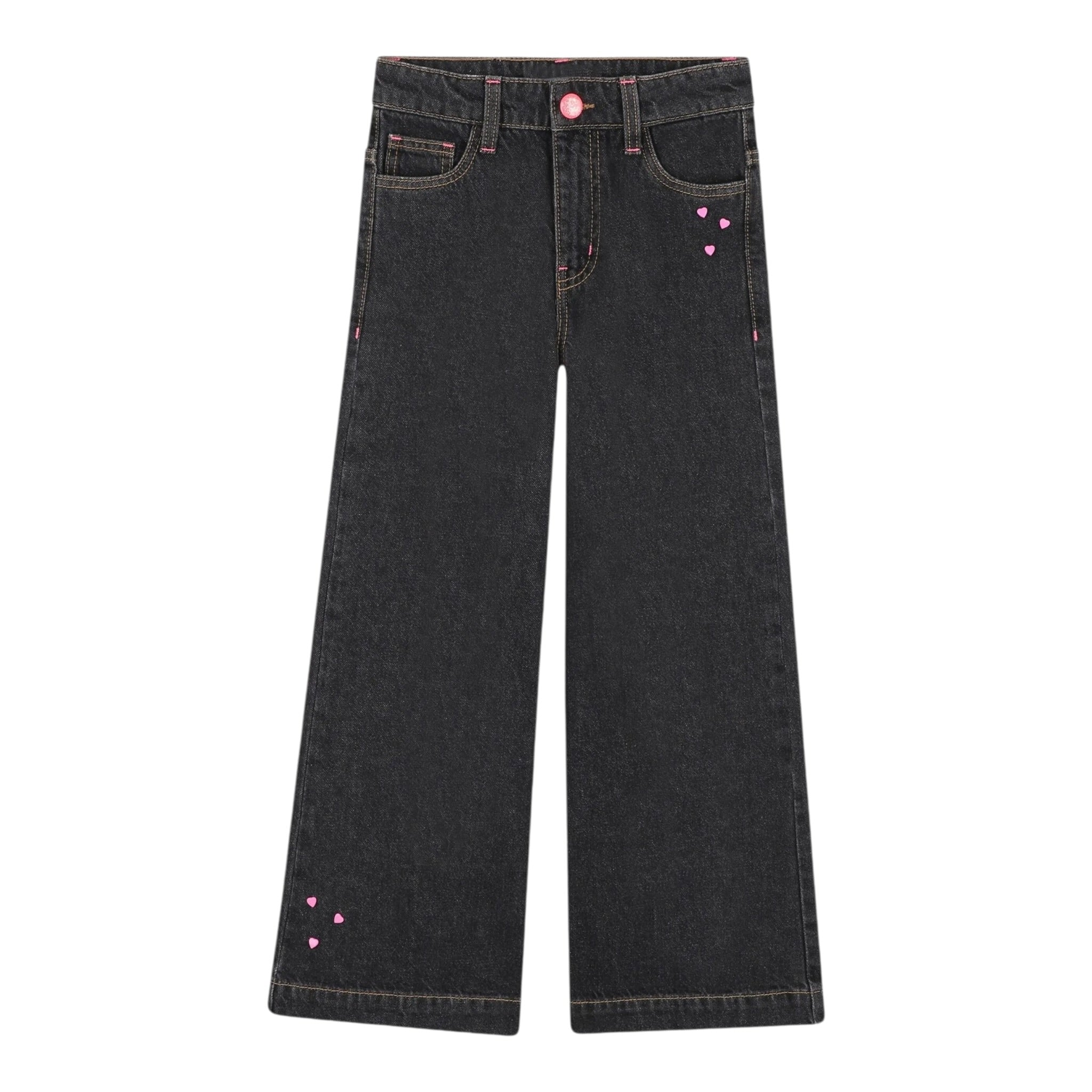 Billieblush Jeans tinta unita con Girovita Regolabile Nero per Neonata U2134 NERO BillIEBLUSH 