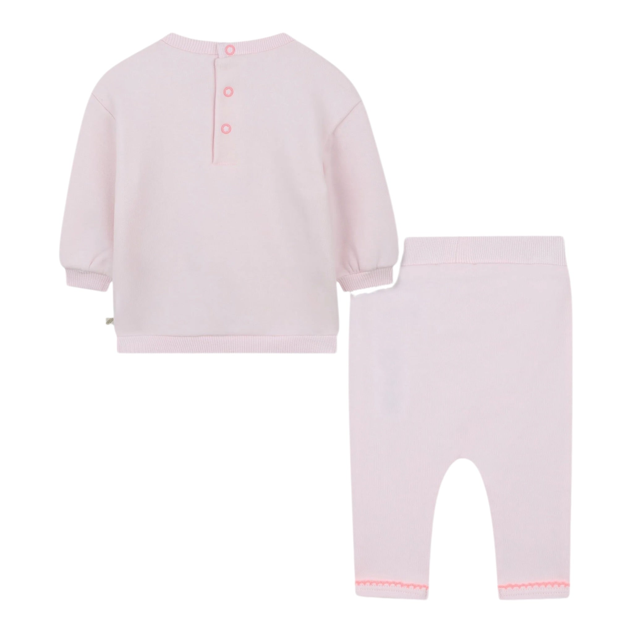 Billieblush Completo 2 Pezzi Felpa-Leggins tinta unita Rosa per Neonata U21446 ROSA BillIEBLUSH 