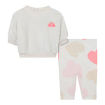Billieblush Completo 2 Pezzi Felpa-Leggins Panna per Neonata U21449 PANNA BillIEBLUSH 