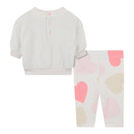Billieblush Completo 2 Pezzi Felpa-Leggins Panna per Neonata U21449 PANNA BillIEBLUSH 