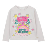 Billieblush Shirt Girocollo tinta unita con Paillettes Avorio per Bambina U21608 AVORIO BillIEBLUSH 