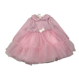 Bimbalo' Abito tinta unita con Tulle Rosa per Neonata 7363 ROSA BIMBALO' 