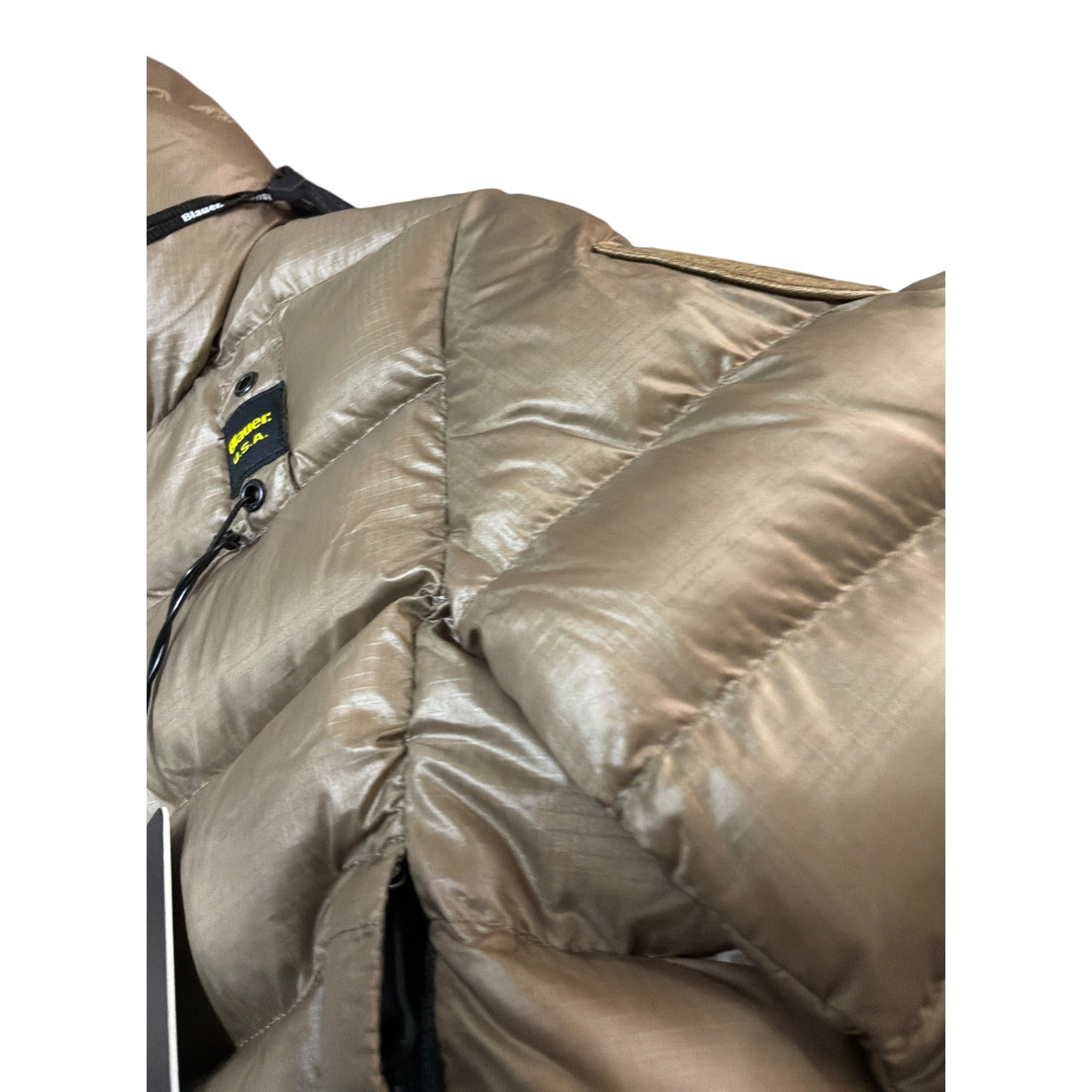 Blauer Giubbino tinta unita con Zip E Cappuccio Marrone per Neonato 02427 MARRONE BLAUER 