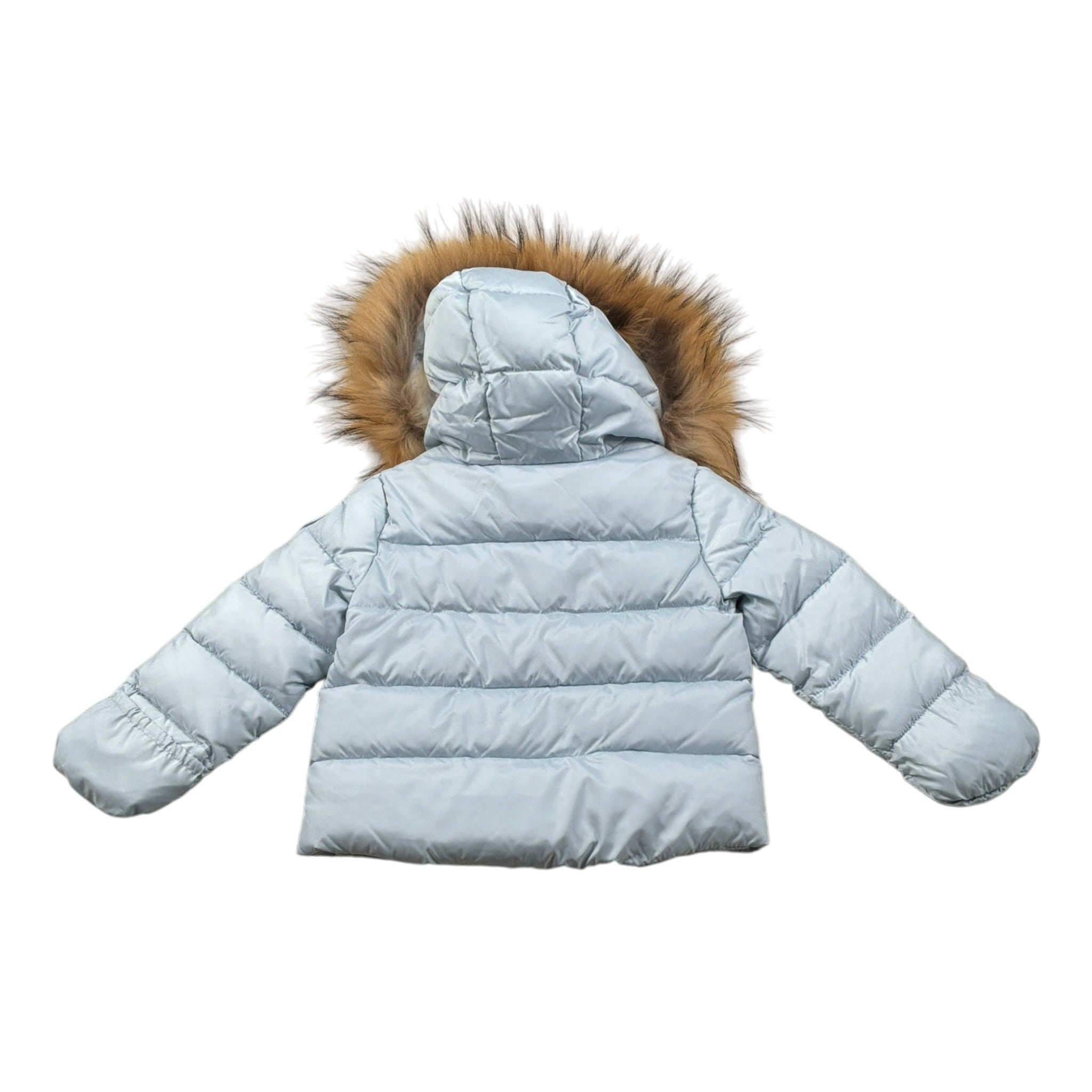 Blauer Giubbino tinta unita con Cappuccio Azzurro  per Neonato 23WBBXC02296 AZZURRO BLAUER 