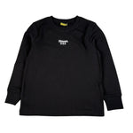 Blauer Shirt tinta unita con Stampa Nero per Bambino 25BLKH01476 NERO BLAUER 