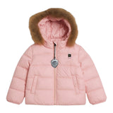 Blauer Giubbino tinta unita con Zip E Cappuccio Rosa per Neonata 25WBBXC02450F ROSA BLAUER 